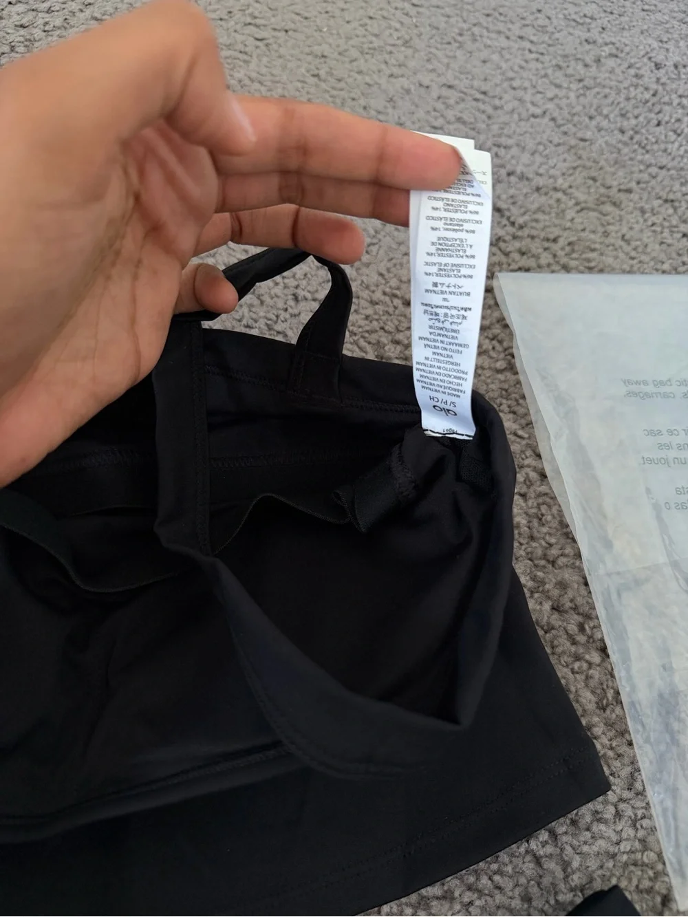 ALO Yoga Black Mini Skirt with Built-In Shorts